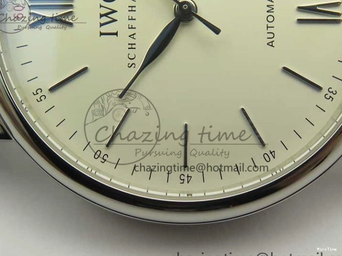 MIROTIME 0812 Portofino Automatic SS MKF 1:1 Best Edition White Dial On Black Leather Strap MIYOTA 9015 V Original 7204